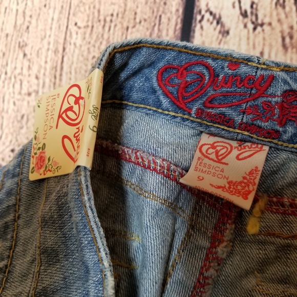 NWT Princy by Jessica Simpson Jeans Wide Leg Sz 9 - Picture 4 of 7